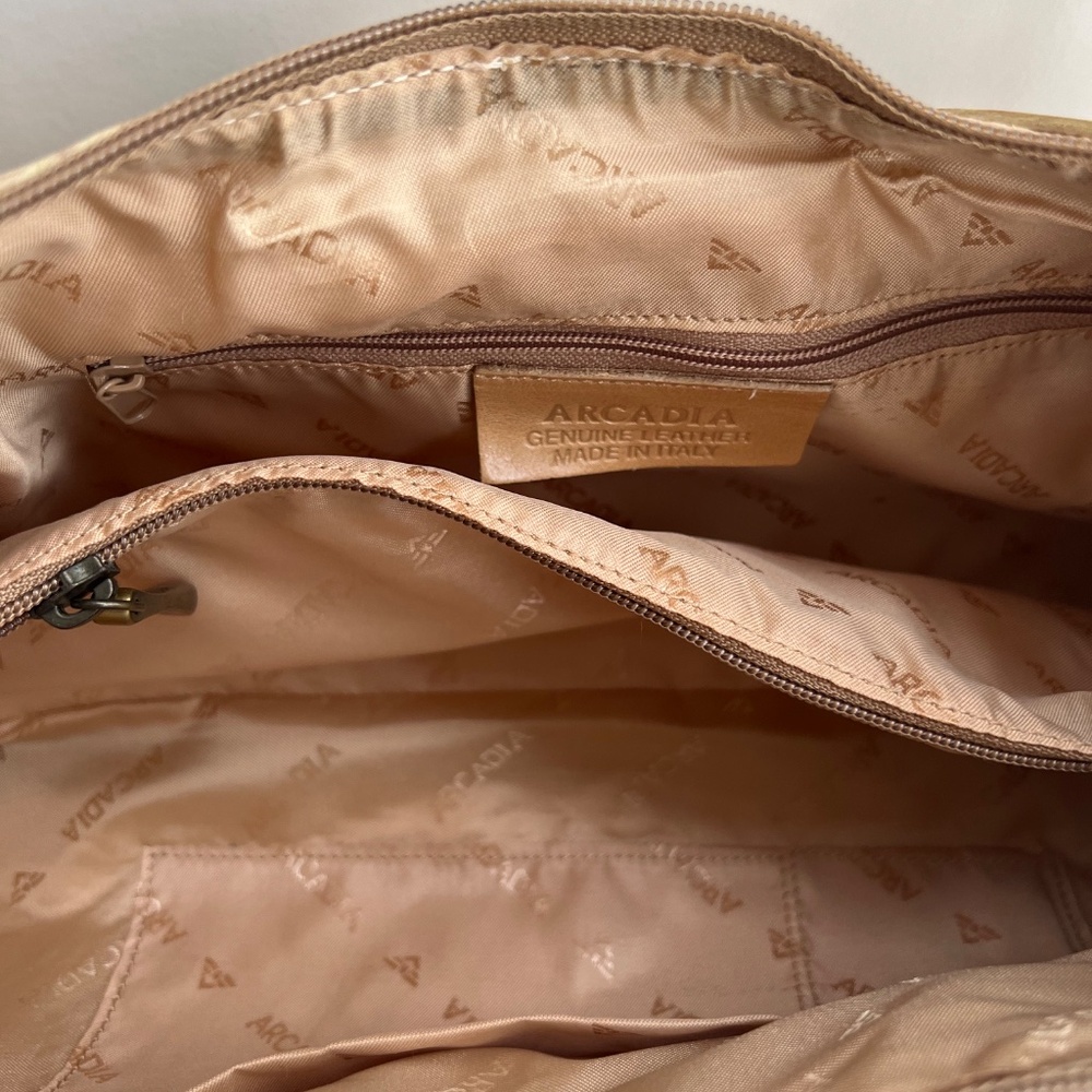 Y2K Authentic Arcadia Genuine Leather Shoulder/Hobo Bag made in Italy - Picture 8 of 8